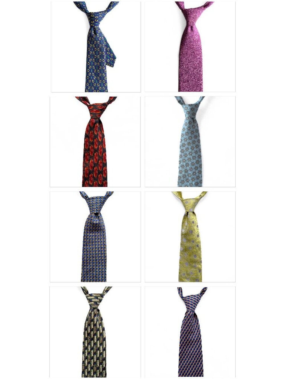 Lot of 8 Luxury Tie Set Hermes Zegna Paul Smith Italo Ferretti Acquascutum Italy